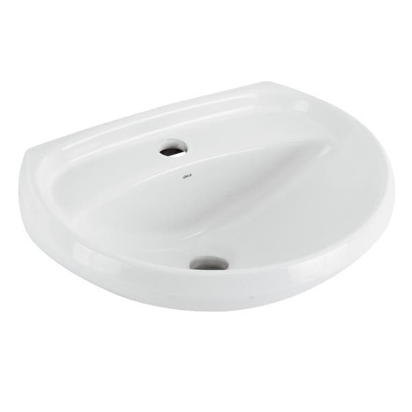 Lavatório para Coluna Oval 18x45,5x36cm Gelo Ravena Deca