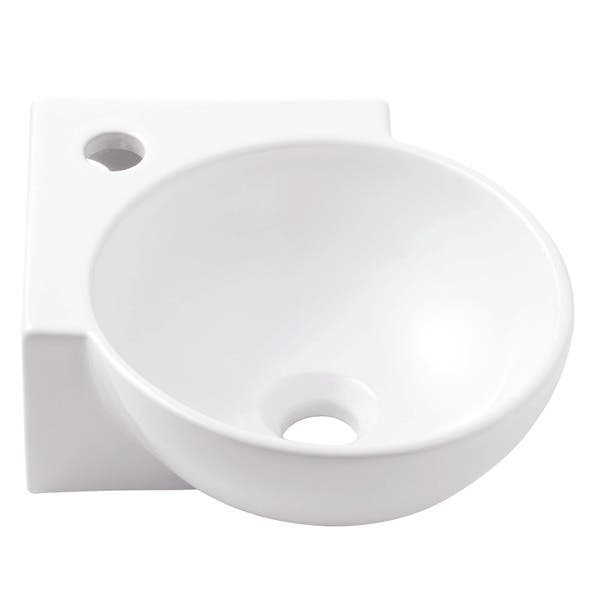 Lavatório Suspenso Oval 12,5x29x39,5cm Branco Canto Celite