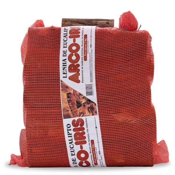 Lenha para Lareira 7kg de Eucalipto Arco Íris