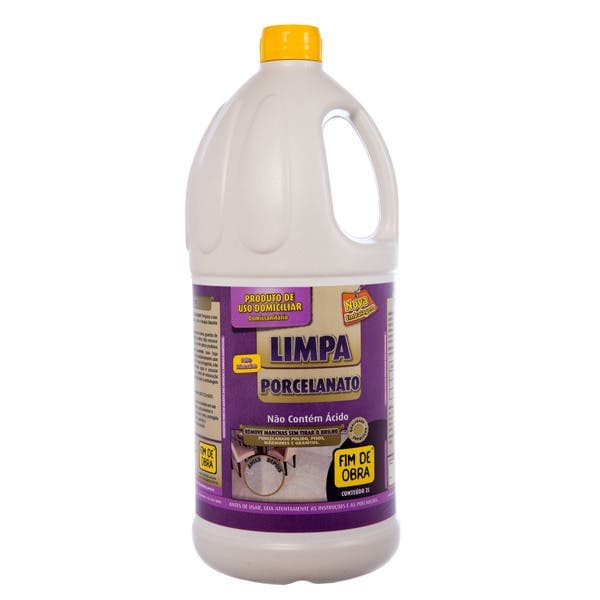 Limpa Porcelanato 2L Fim de Obra