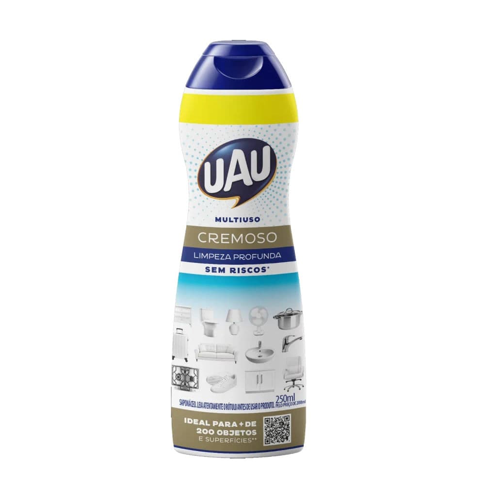 Limpador Multiuso Uau Cremoso Tradicional 250ml