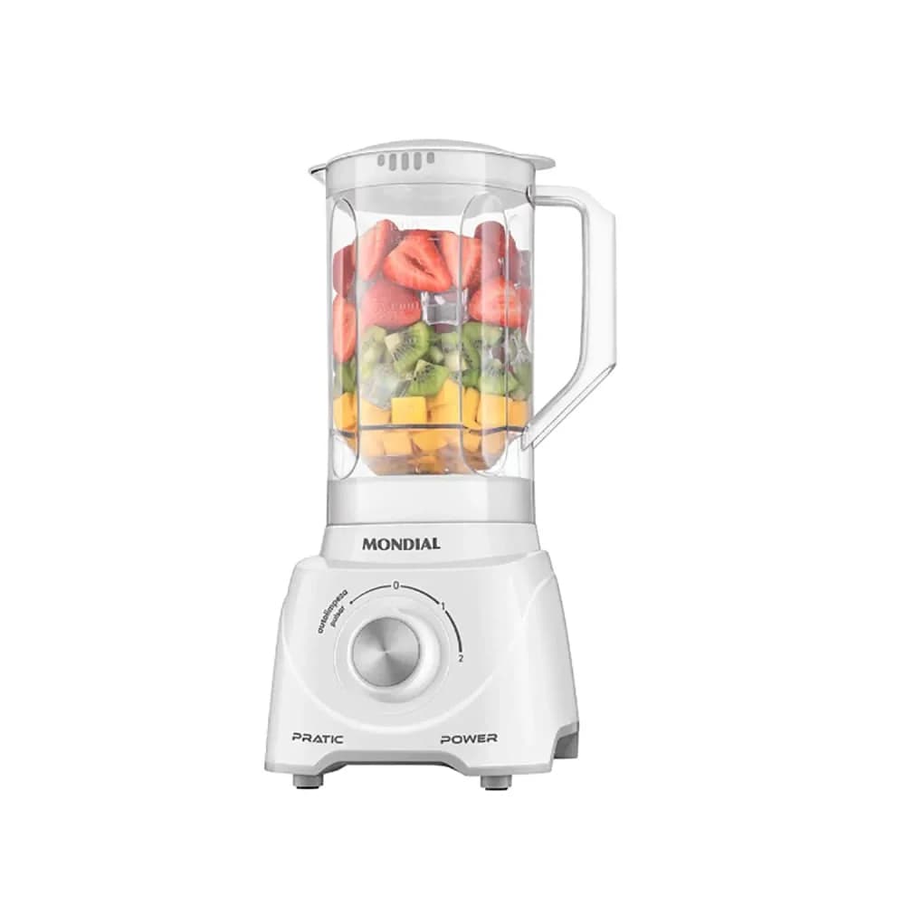 Liquidificador Pratic Power L-97-w Branco - Mondial — Liquidificador Pratic Power L-97-w Branco - Mondial · Ref. 37183