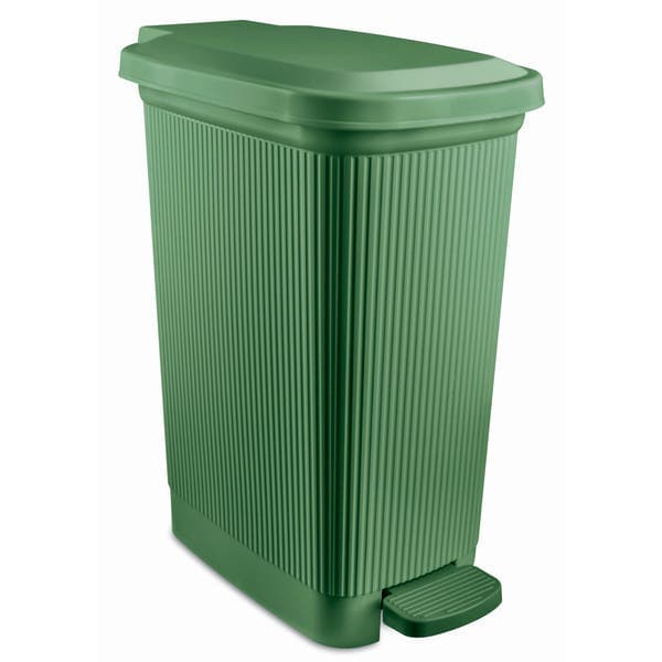 Lixeira 7L Plástico Pedal Verde Usual Utilidades