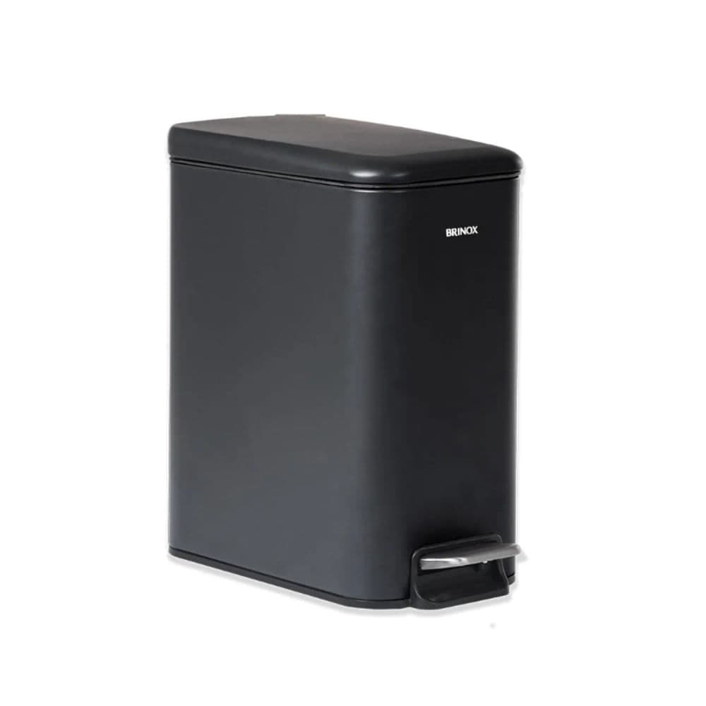 Lixeira com Pedal Matte 5l Preta - Brinox