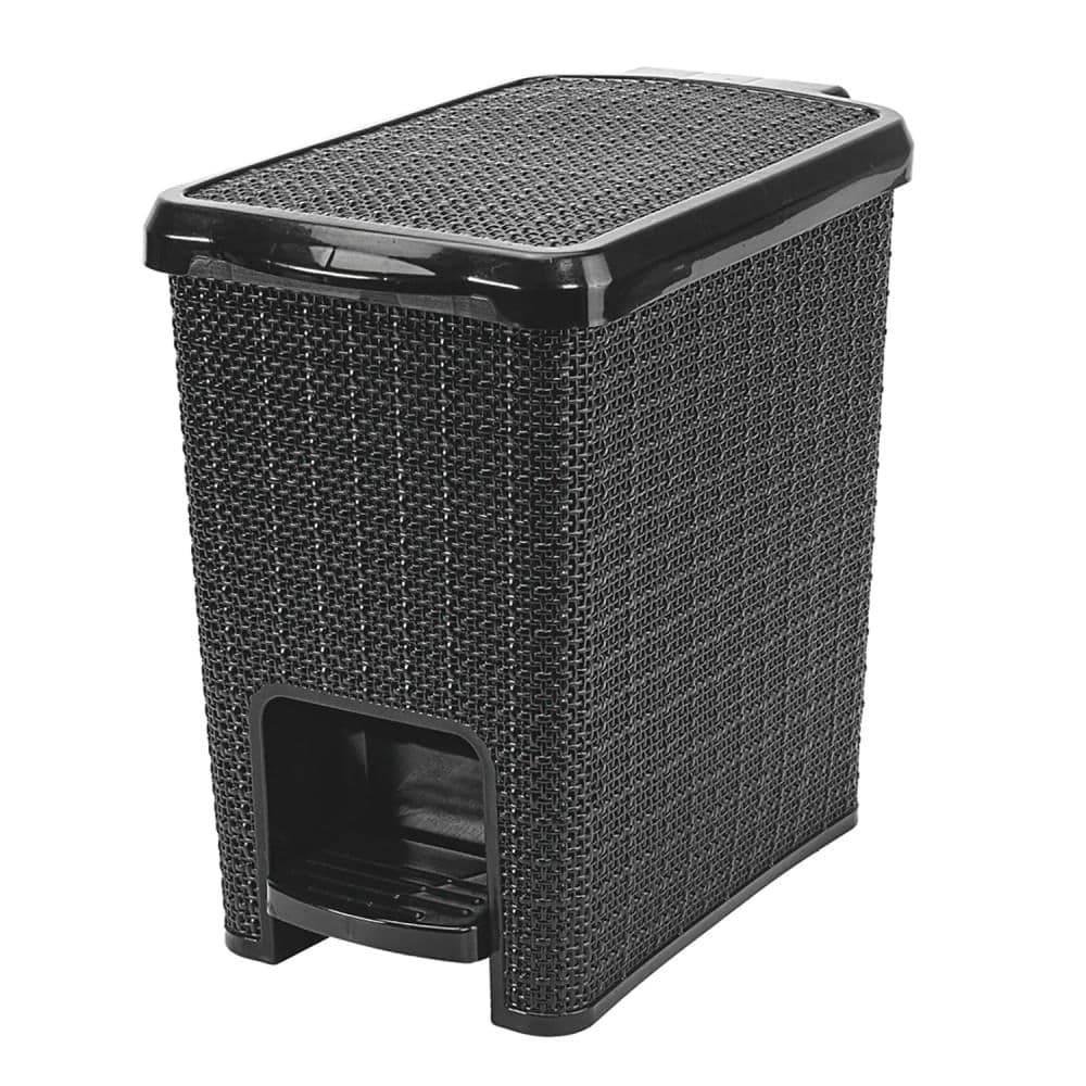 Lixeira de Chão com Pedal 6l Preta - Nitron