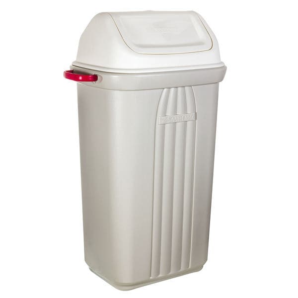 Lixeira Externa Multiuso Basculante Plástico Cinza 105L Sanremo