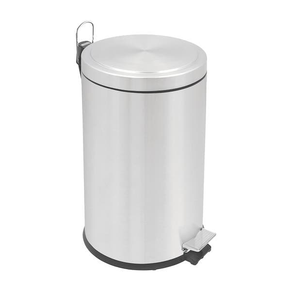 Lixeira Multiuso 12L Metal Cinza com Pedal Teec Tramontina