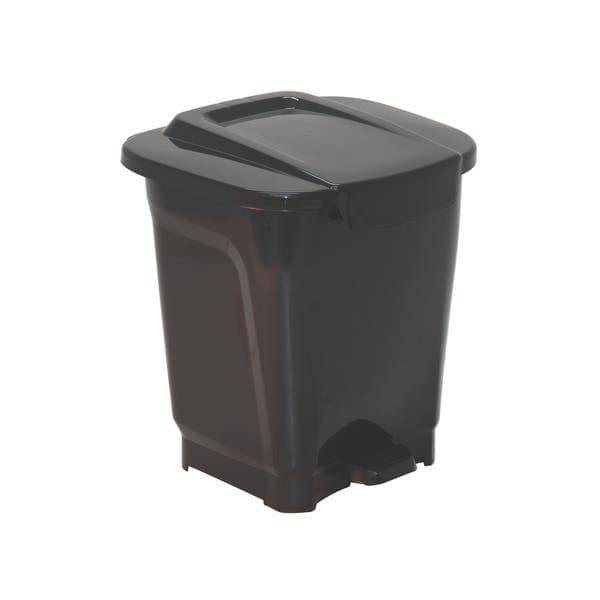 Lixeira Multiuso 25L Plástico Preto com Pedal T-Force Tramontina
