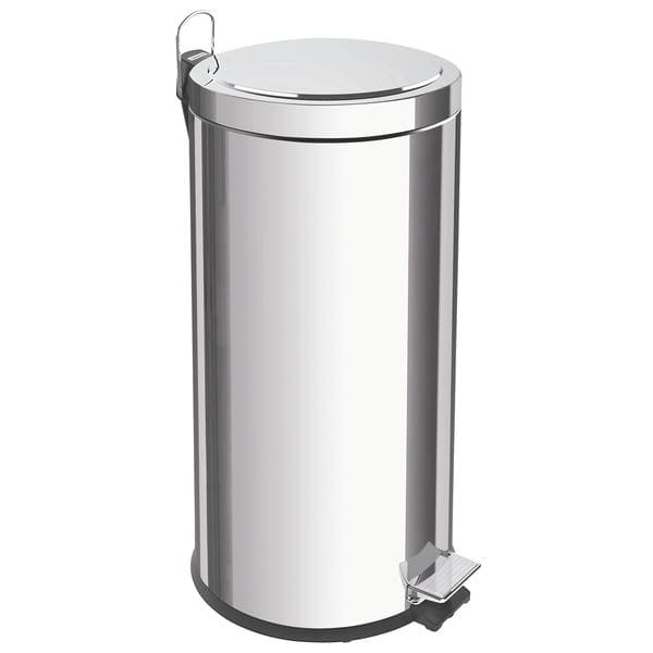Lixeira Multiuso 30L Metal Cinza com Pedal Teec Tramontina