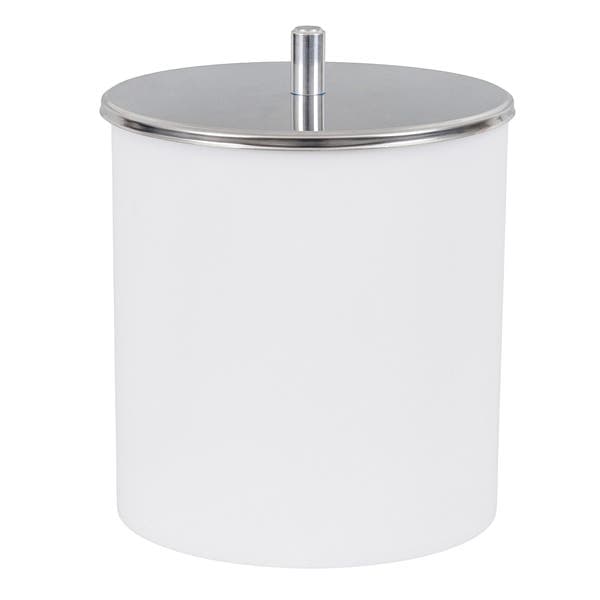 Lixeira para Banheiro 5,4L Plástico Manual Branca Brinox