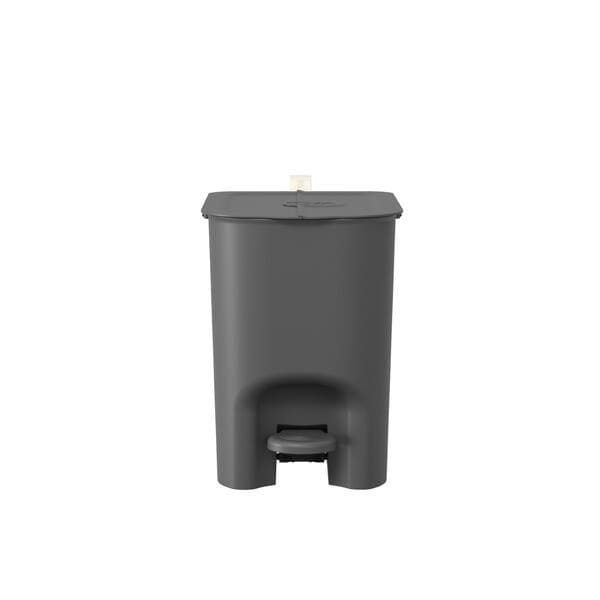 Lixeira para Banheiro 6L de Plástico com Pedal Cinza Coza