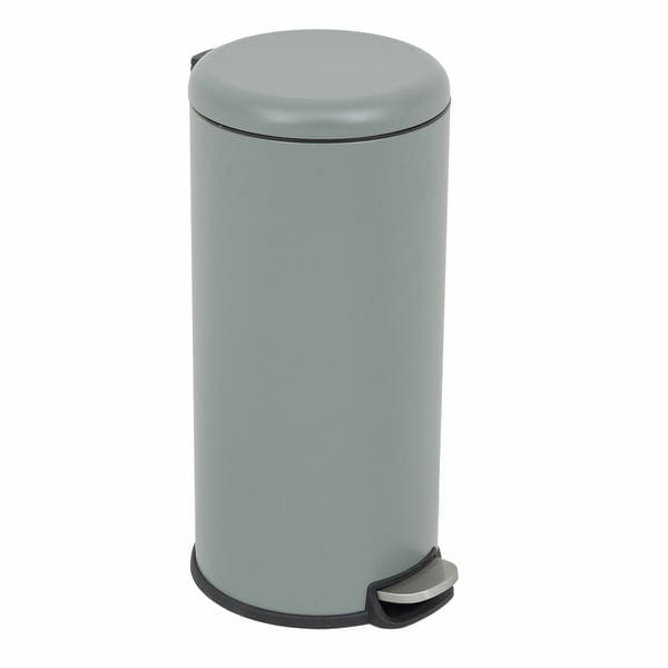 Lixeira para Cozinha 28L Aço Pedal Verde Delinia