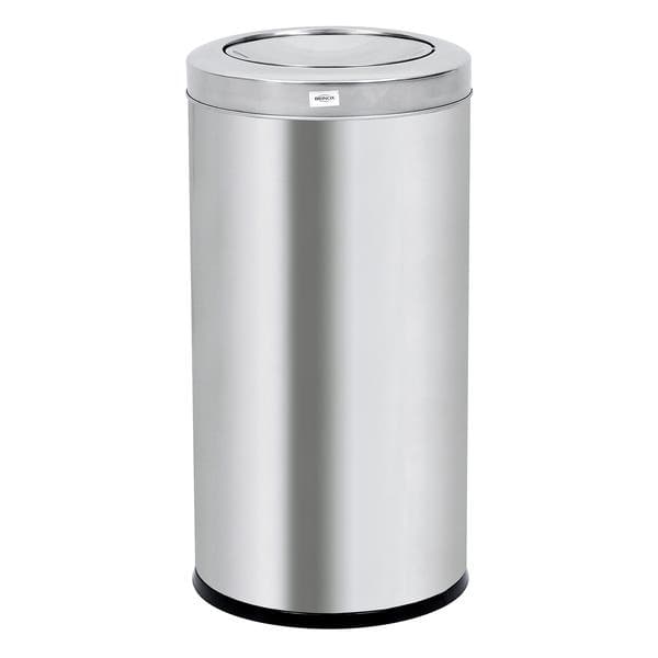 Lixeira para Cozinha 64L Aço Inox 304 Basculante Prata Brinox
