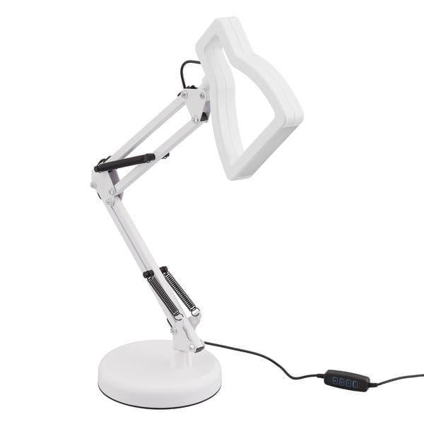 Luminária de Mesa Branca Metal 3D Lamp Gmh