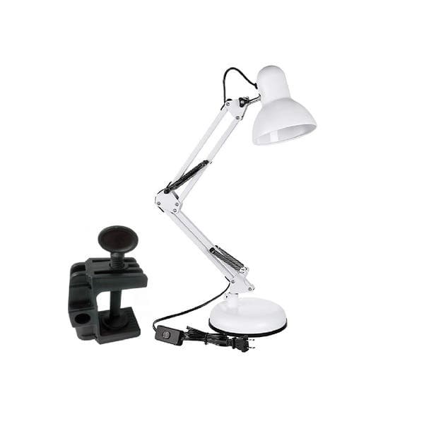 Luminária de Mesa Branca Metal Desk Lamp Gmh