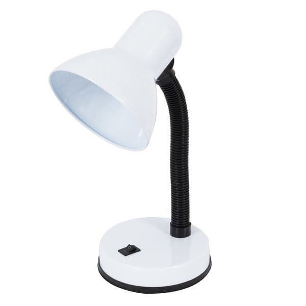 Luminária de Mesa Branca Metal Flex Base Kian