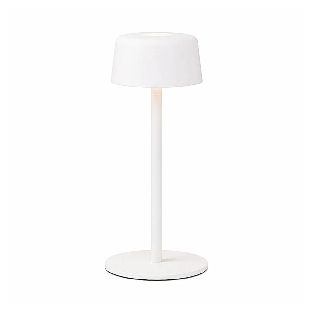Luminária de Mesa Branca Portátil - Zafferano
