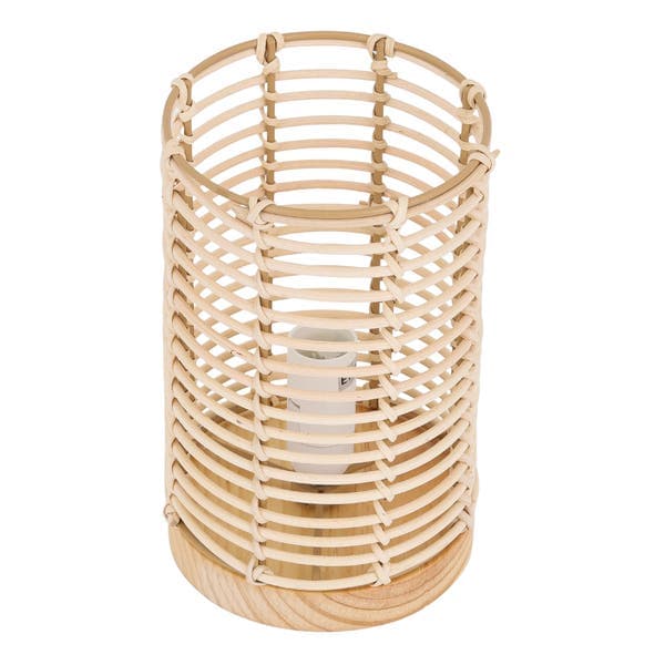 Luminária de Mesa Poppy E14 20cm Wood Inspire