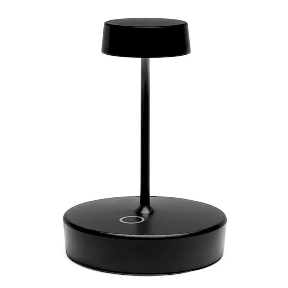 Luminária de Mesa Zafferano Swap Mini Preta 12cm
