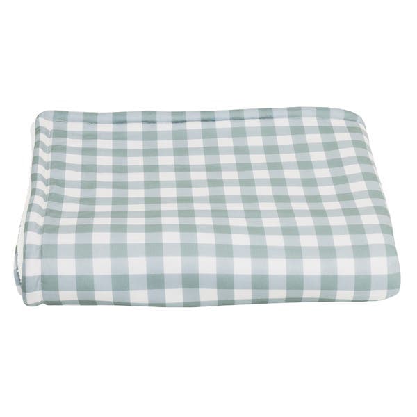 Manta Infantil Vichy Verde 90x150cm The Mini Forest