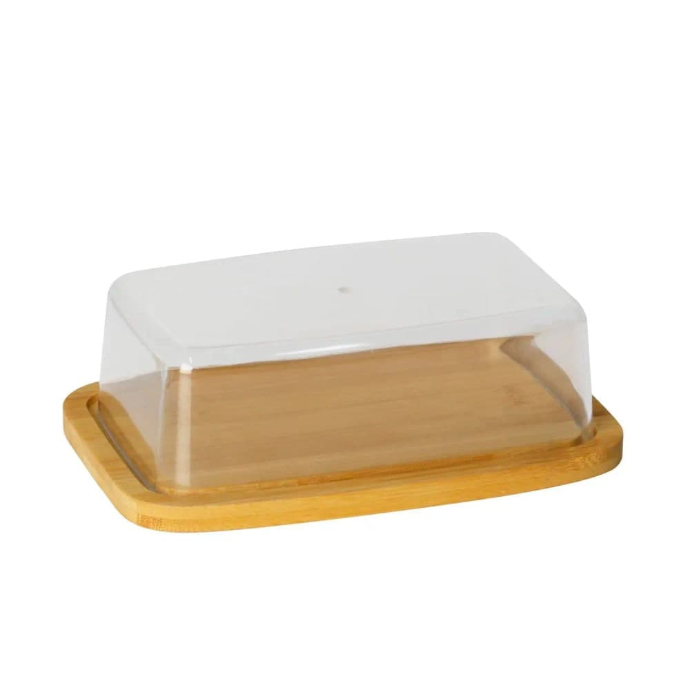 Manteigueira com Tampa Natural de Bambu - Lyor