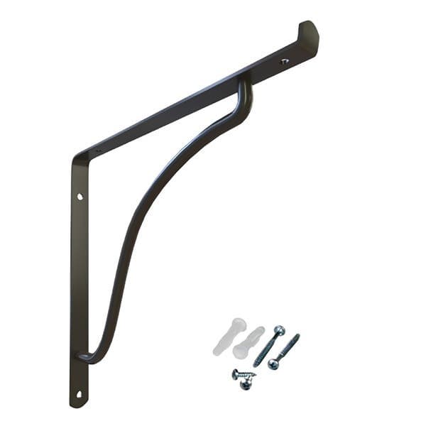 Mão Francesa com Fixação Aço Preto 20,5x15cm Utilfer