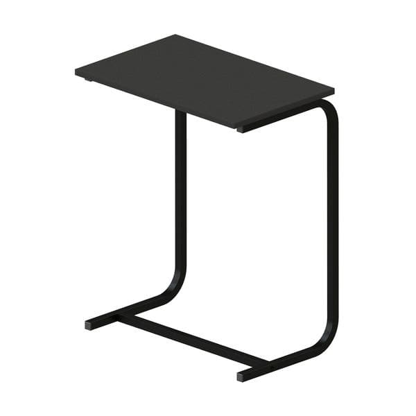 Mesa de Apoio 54x34,5cm Preta Aço e MDP Industrial Multivisão