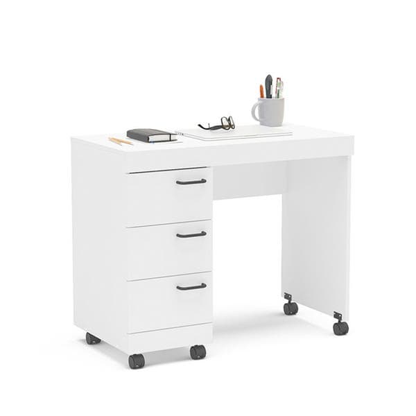Mesa de Computador 74,2x90x46 Madeira Branco Osaka Politorno