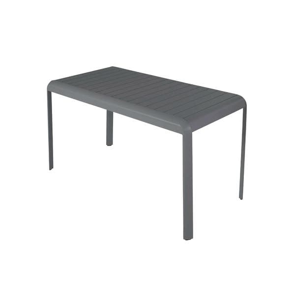 Mesa de Jardim de Alumínio 75x70x144cm Cinza Idaho Naterial