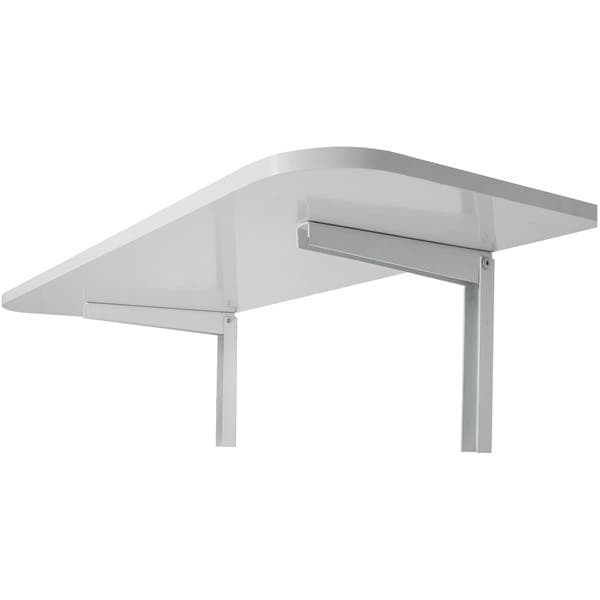 Mesa Dobrável de Parede Branca 100x50cm com Suporte Multivisão