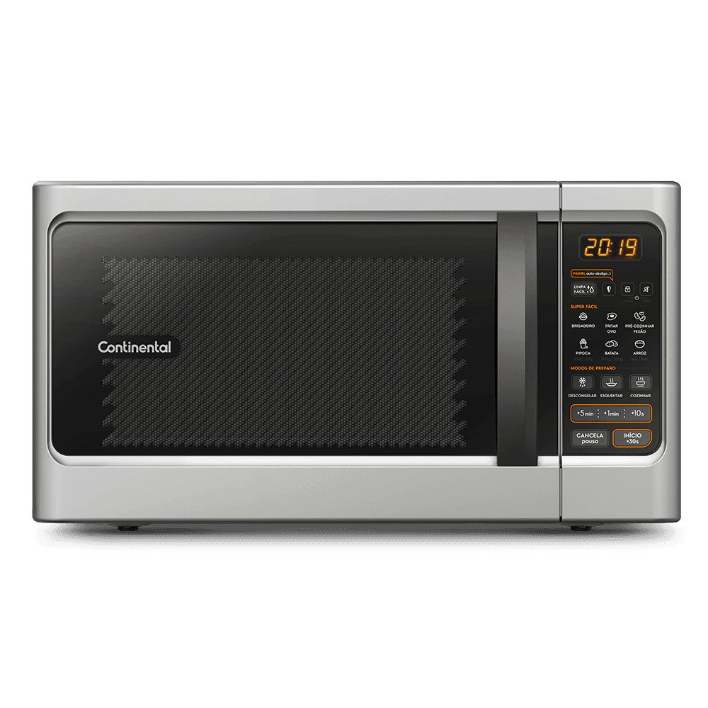 Micro-ondas Continental Prata 34 Litros com Função Descongelar (MC34S)