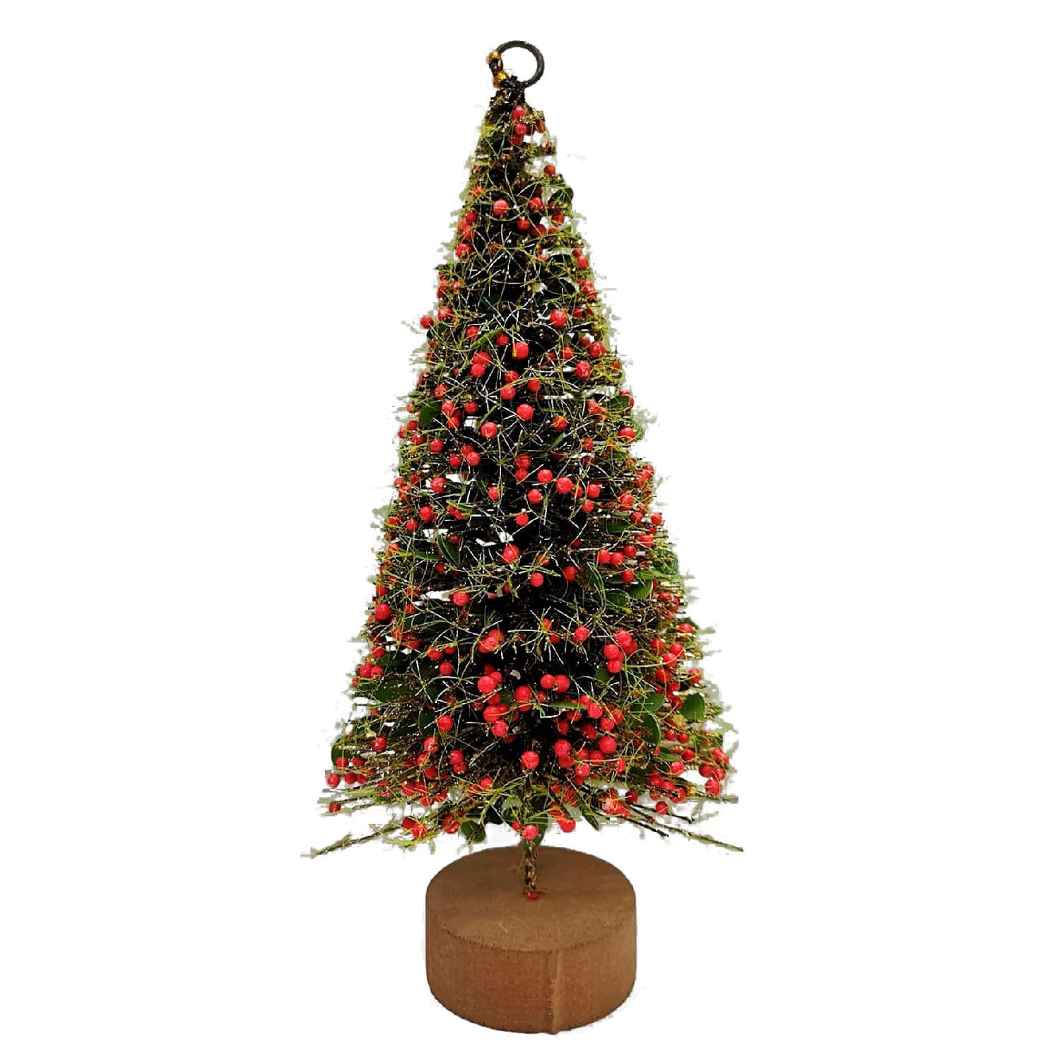 Mini Árvore com Base de Madeira Berries 22cm - Yangzi