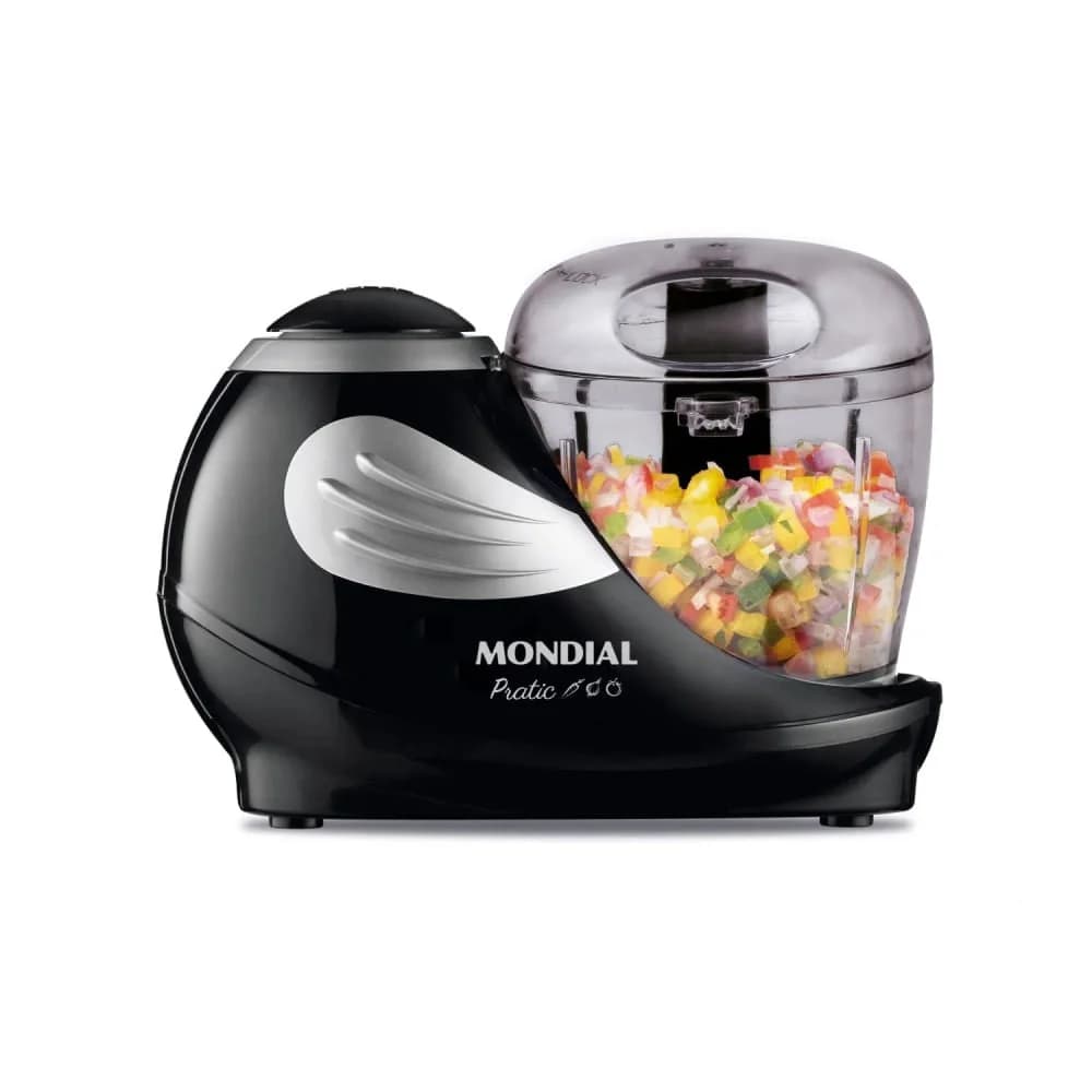 Mini Processador Pratic Preto MP-05-B - Mondial — Mini Processador Pratic Preto Mp-05-b - Mondial
