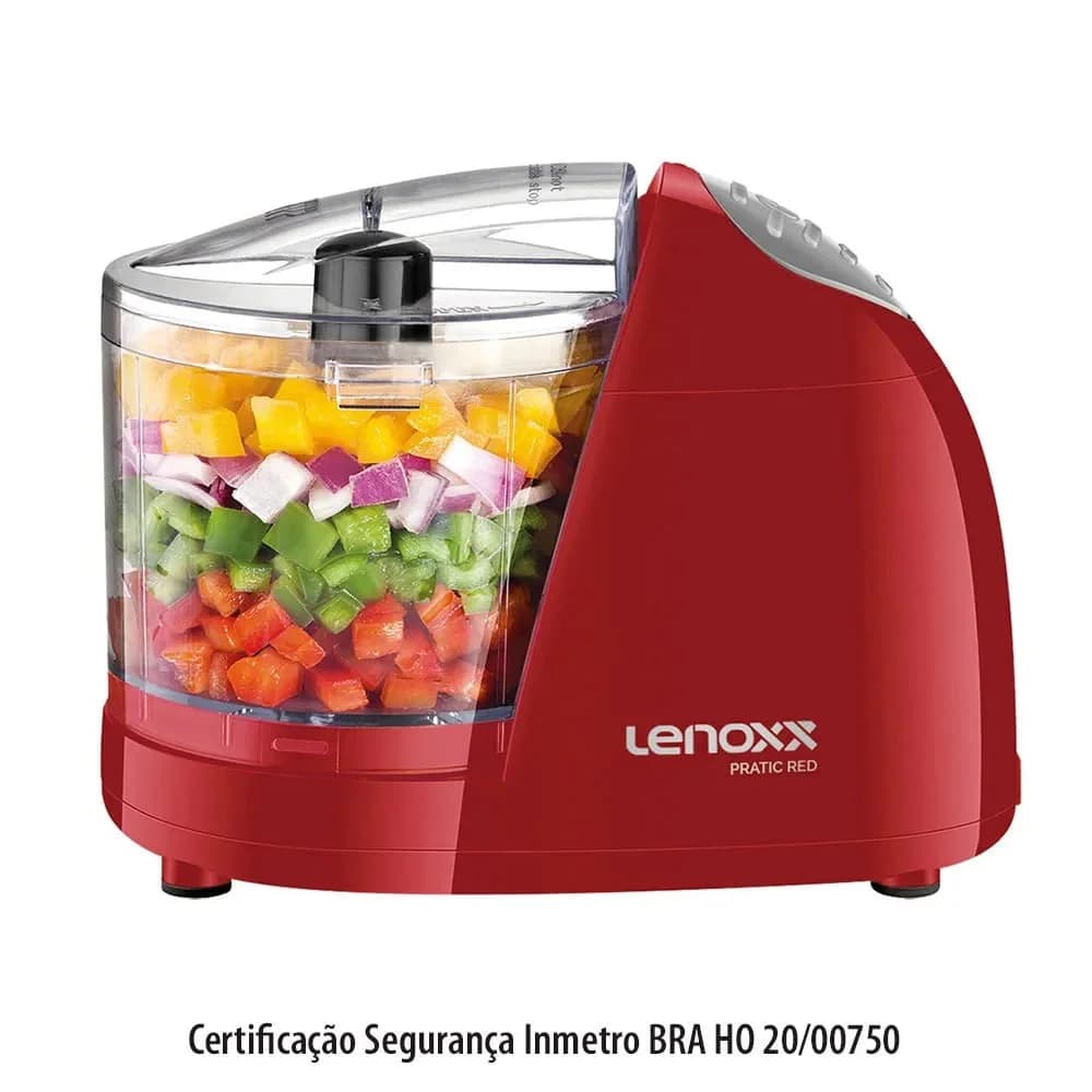 Mini Processador Pratic Vermelho - Lenoxx — Mini Processador Pratic Vermelho - Lenoxx · Ref. 201