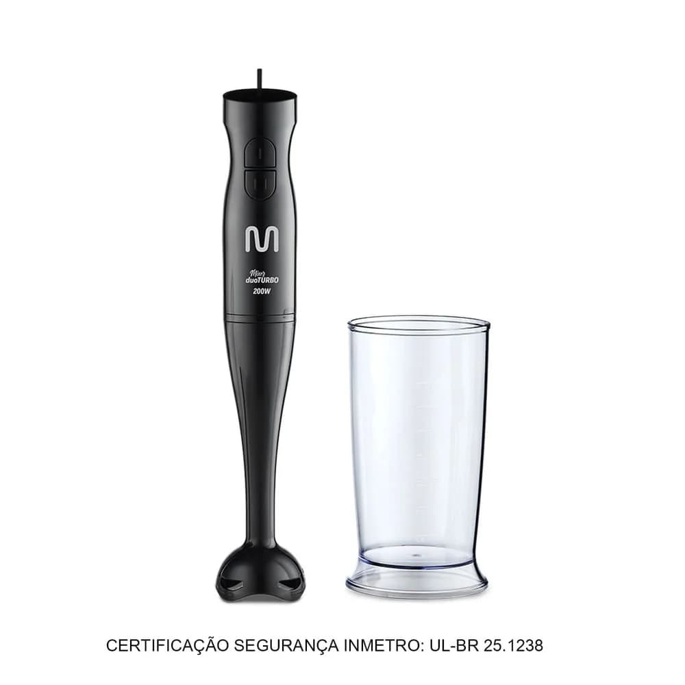 Mixer Duo Turbo 200w Preto GO017/GO018 - Multi — Mixer Duo Turbo 200w Preto GO017/GO018 - Multi · Ref. 38648