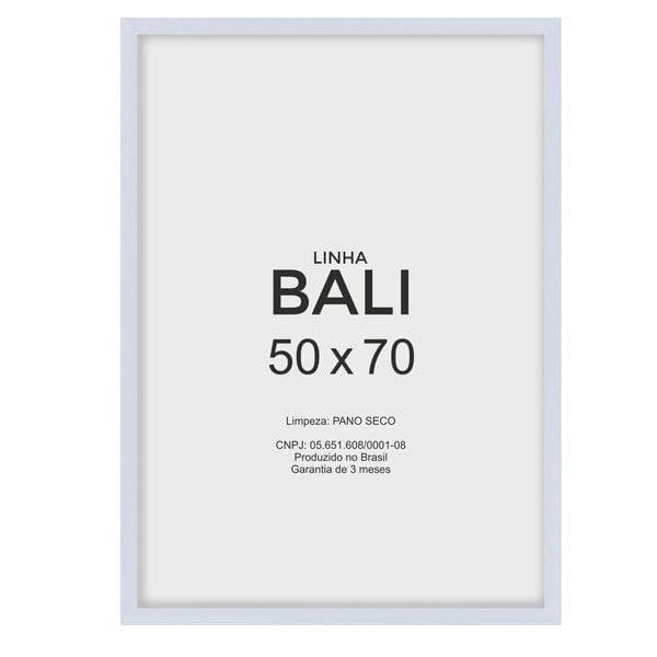 Moldura Pronta Bali Branco Madeira Pinus para Fotos de 50x70cm