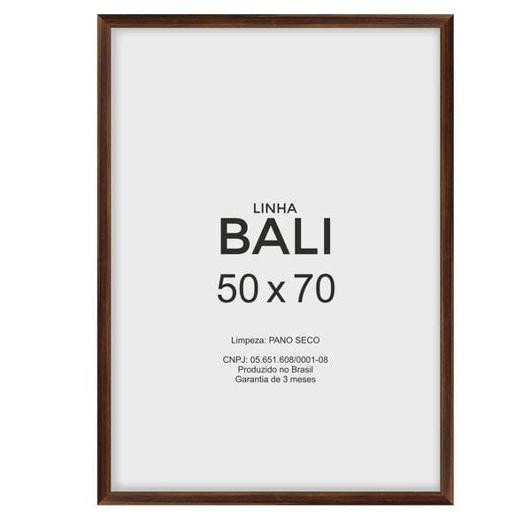 Moldura Pronta Bali Marrom Madeira Pinus para Fotos de 50x70cm