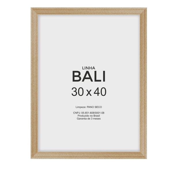 Moldura Pronta Bali Pinus Madeira Pinus para Fotos de 30x40cm