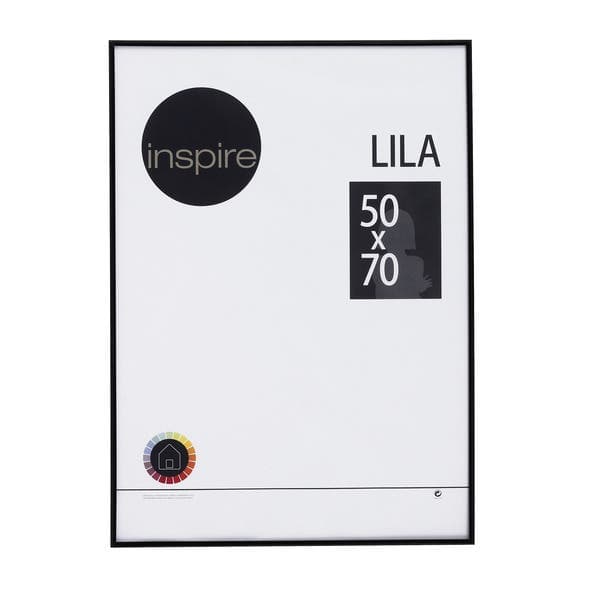 Moldura Pronta Lila Preta 50x70cm Inspire