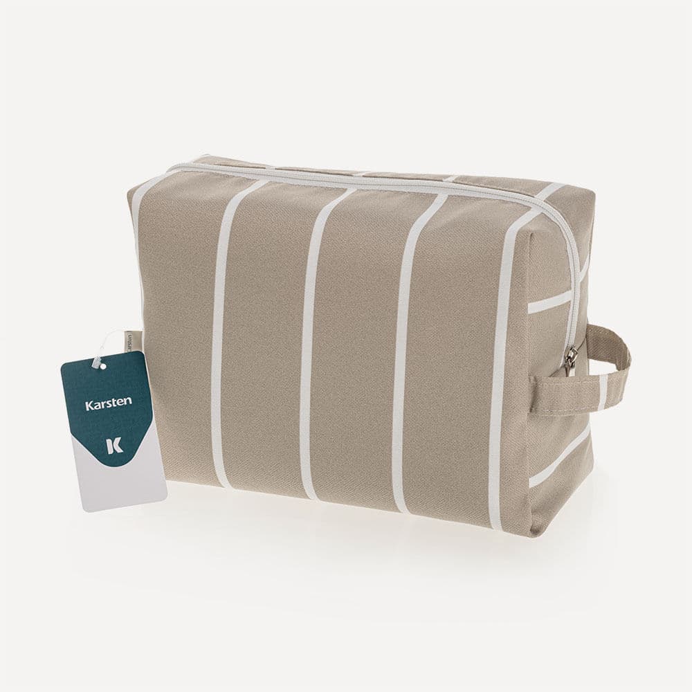 Necessaire Alba Acquablock Impermeável Amêndoa 19cm x 24cm