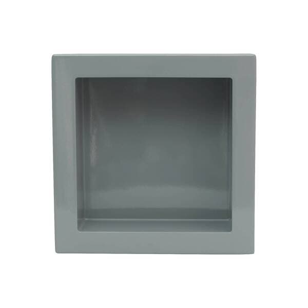 Nicho para Banheiro Mármore Sintético 30x30x10cm N001 Cinza Líder