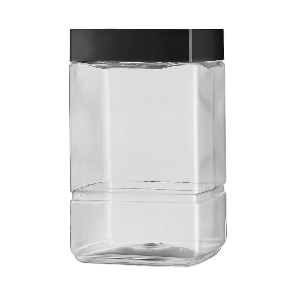 Organiza Multiuso Faces 1,2l com Tampa Preta - Tiba