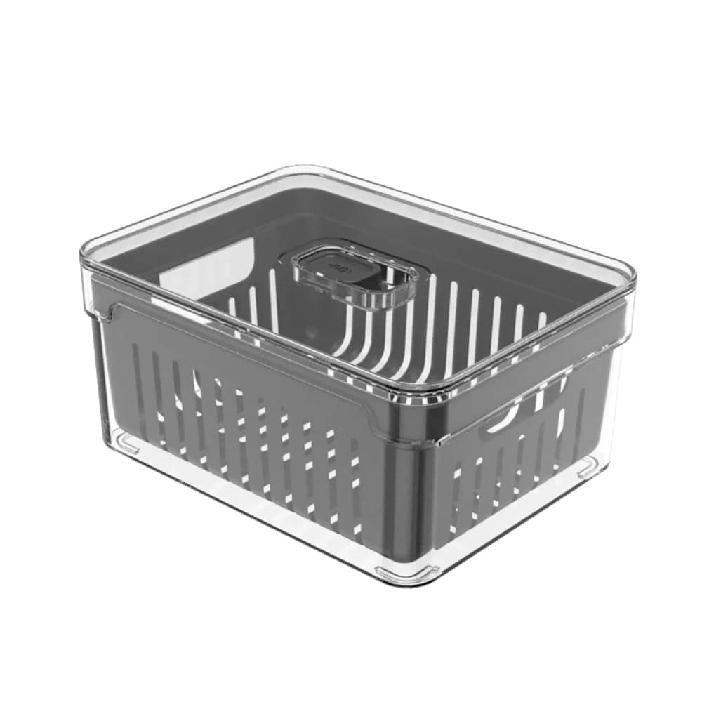 Organizador Clear Fresh com Cesto 2,2l Preto - Ou