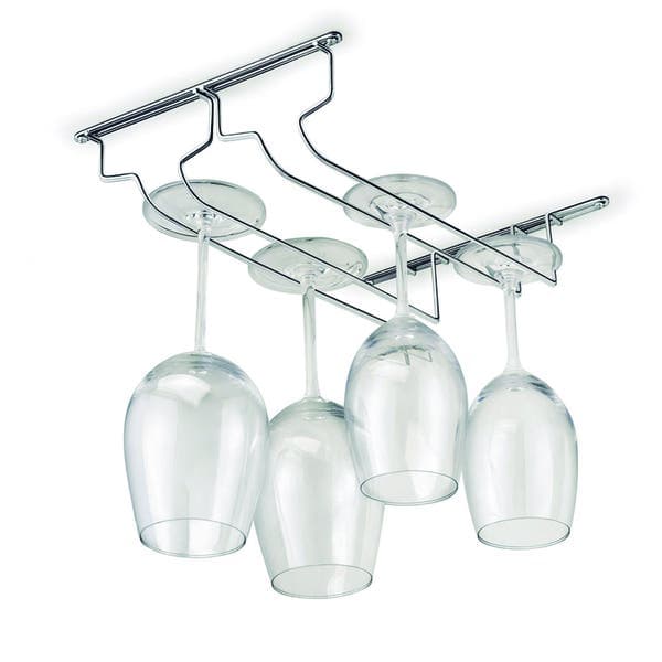 Organizador de Armário para 6 Taças 21,4cm Aço Cromado Delinia
