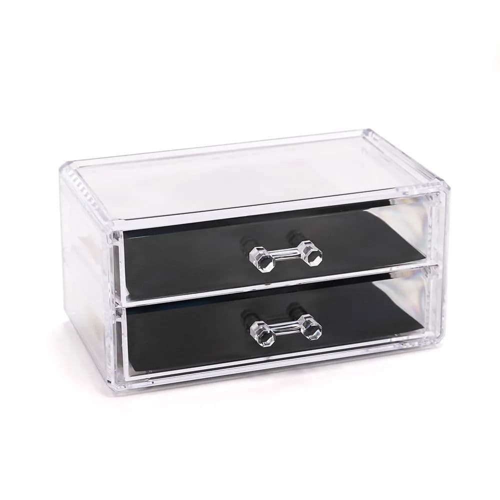 Organizador de Maquiagem com 2 Gavetas Clear - Sottile