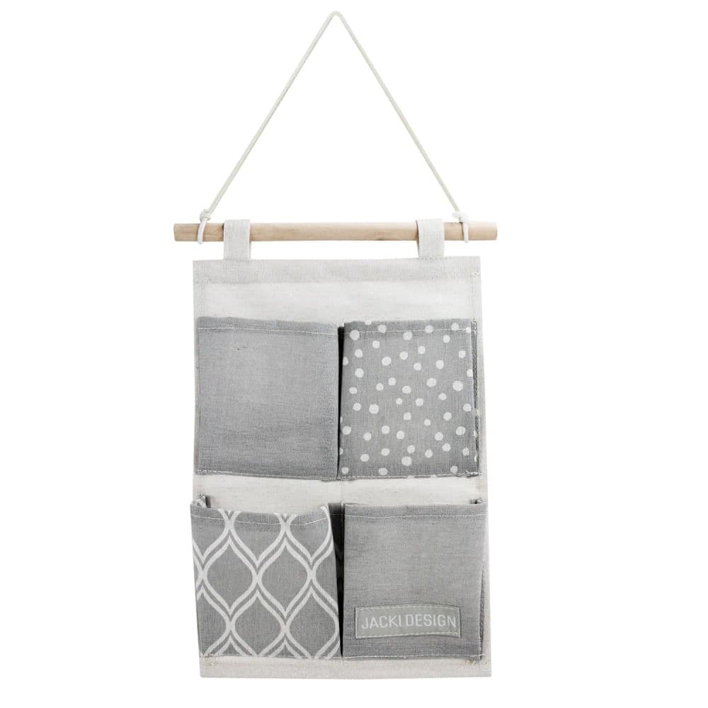 Organizador Multiuso de Pendurar Loft 34x22cm Cinza - Jacki Design