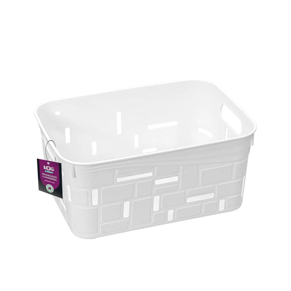 Organizador para Lavanderia 4,8l Branco - Ordene