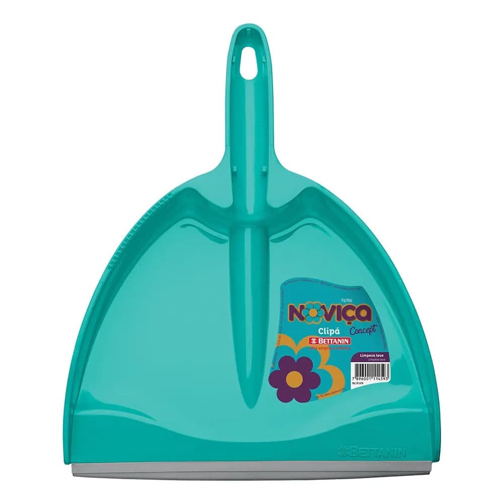 Pá de Lixo com Cabo Curto Clipá Azul Turquesa - Bettanin