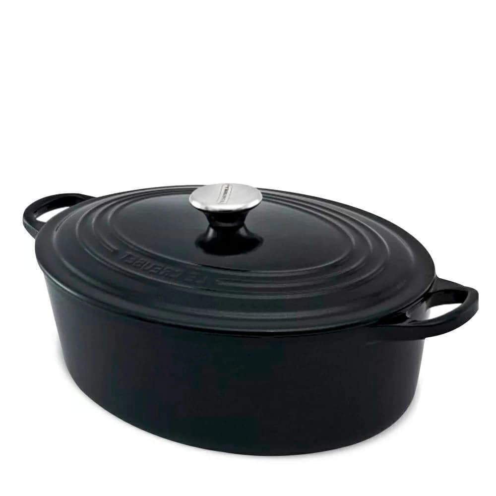 Panela de Ferro Oval Le Creuset Signature Black Onyx 31CM