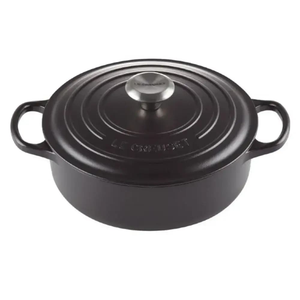 Panela Redonda Bistrô Le Creuset — 24cm / Matte Black